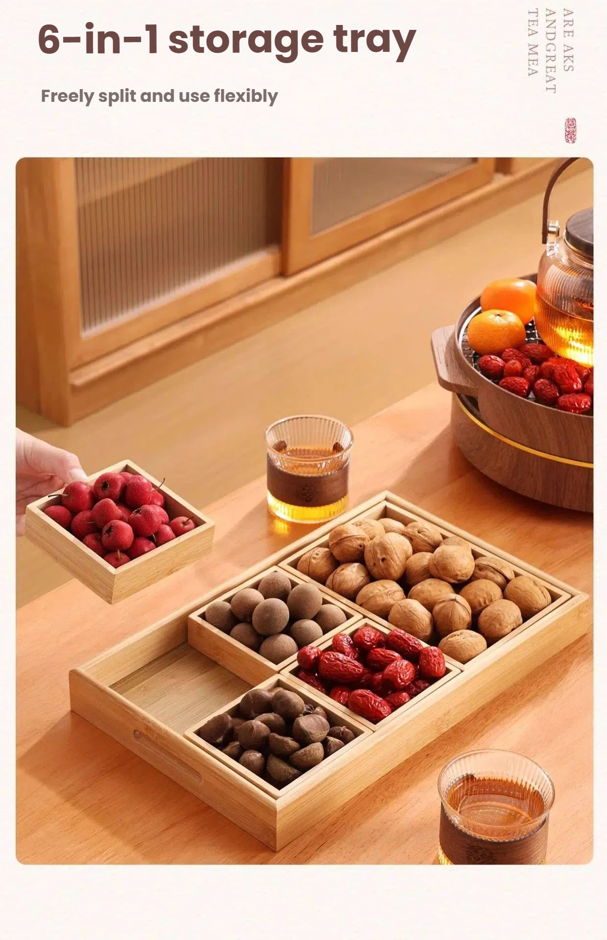 Cozy Brew Stove Tea Set - Glass Tea Kettle & Utensils with Electric Stove for Indoor Tea Brewing