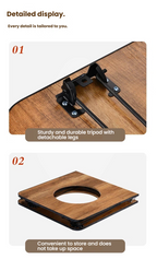 Atmospheric stove set, home charcoal stove, outdoor barbecue grill,Outdoor Folding Fireplace Package, Fold-able and portable camping barbecue table