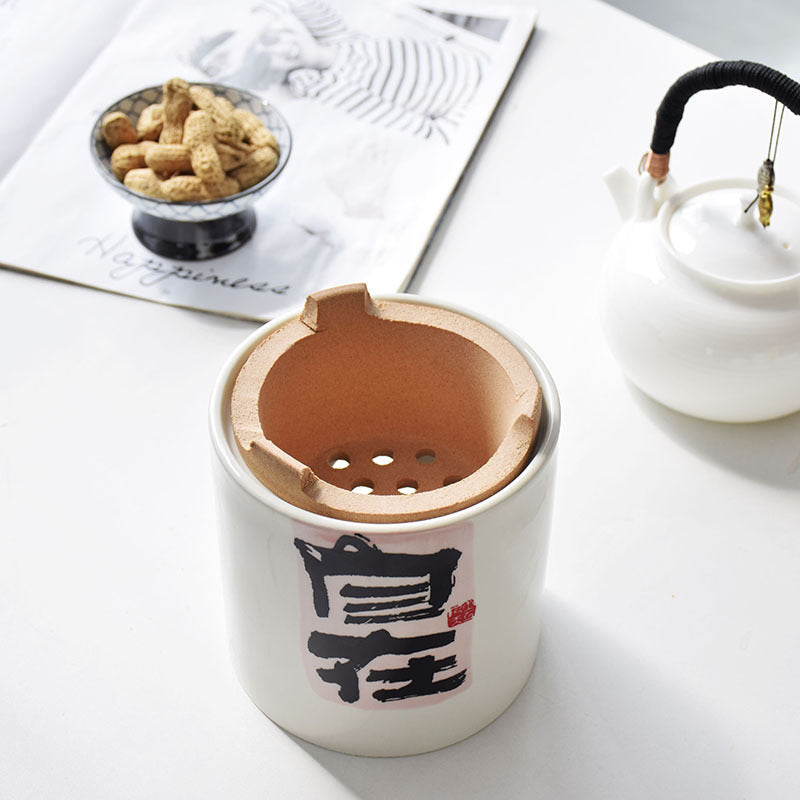 Chinese-style split fireproof charcoal stove outdoor tea brewing set for tea rooms