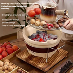 Charcoal Tea Brewing Set, Teapot Set for Camping Tea Room, Outdoor Stove Tea Brewing Pot, Open Fire Tea Roasting Stove, Tea Set