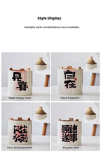 Chinese-style split fireproof charcoal stove outdoor tea brewing set for tea rooms