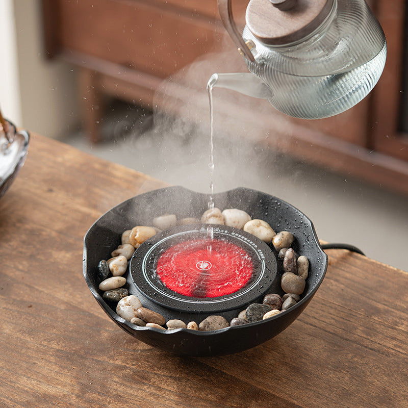 Electric cooking and roasting stove, indoor household tea set, complete winter electric stove, gathering tea brewing electric ceramic stove