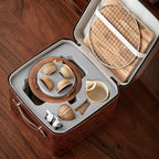 Charcoal Tea Brewing Set, Teapot Set for Camping Tea Room, Outdoor Stove Tea Brewing Pot, Open Fire Tea Roasting Stove, Tea Set