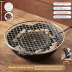 Electric cooking and roasting stove, indoor household tea set, complete winter electric stove, gathering tea brewing electric ceramic stove