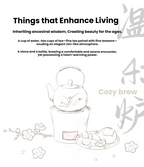 Outdoor Charcoal Stove Tea Brewing and Milk Roasting Suitcase Set