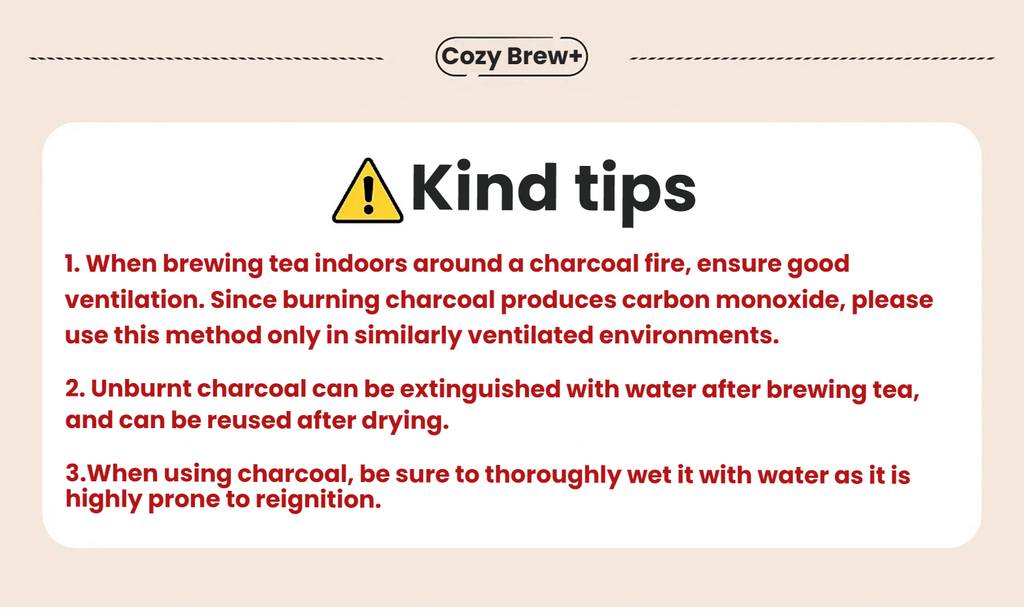 Chinese-style split fireproof charcoal stove outdoor tea brewing set for tea rooms