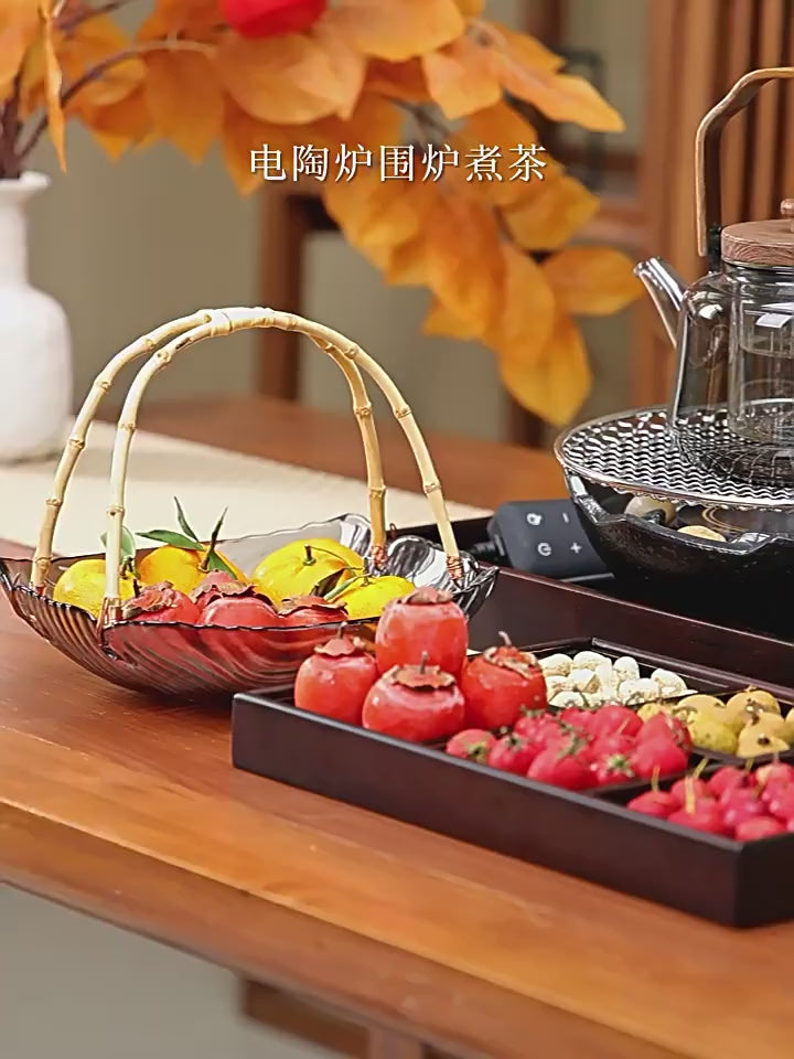 Electric cooking and roasting stove, indoor household tea set, complete winter electric stove, gathering tea brewing electric ceramic stove